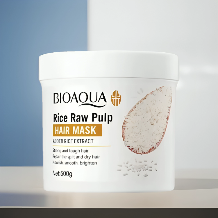 BIOAQUA Rice Raw Pulp Hair Mask 500ml